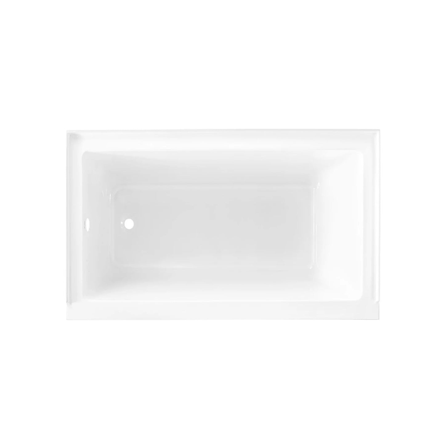 Swiss Madison Voltaire 54 in x 30 in Acrylic Glossy White, Alcove, Integral, Bathtub