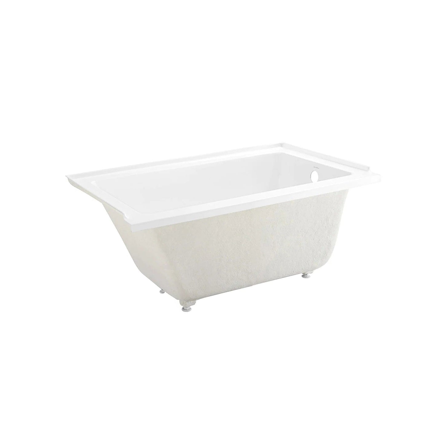 Swiss Madison Voltaire 54 in x 30 in Acrylic Glossy White, Alcove, Integral, Bathtub