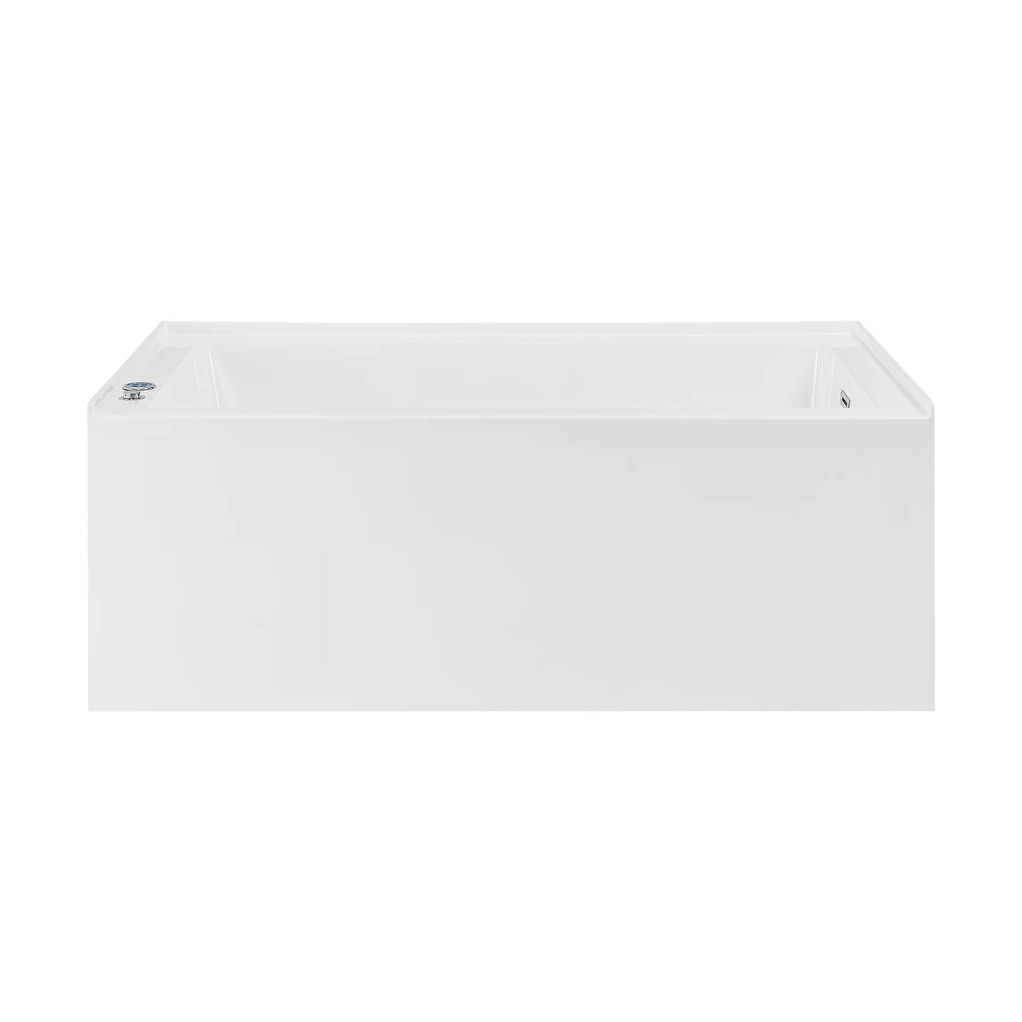 Swiss Madison Avancer 60" x 36" Rectangular Alcove Whirlpool Bathtub with Apron