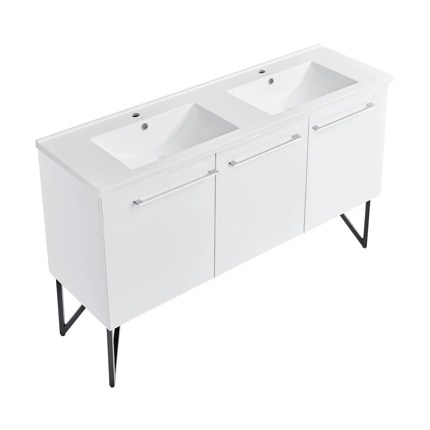 Swiss Madison Annecy 60 Double, Two Doors, One Drawer, Bathroom Vanity