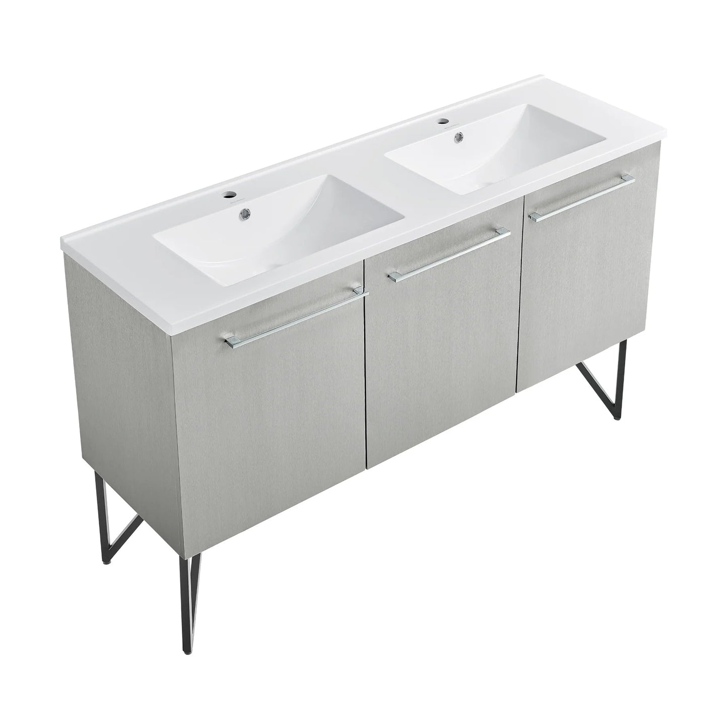 Swiss Madison Annecy 60 Double, Two Doors, One Drawer, Bathroom Vanity