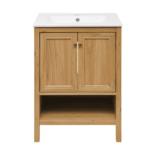 Swiss Madison Château 24" Bathroom Vanity in Natural Oak SM-BV240