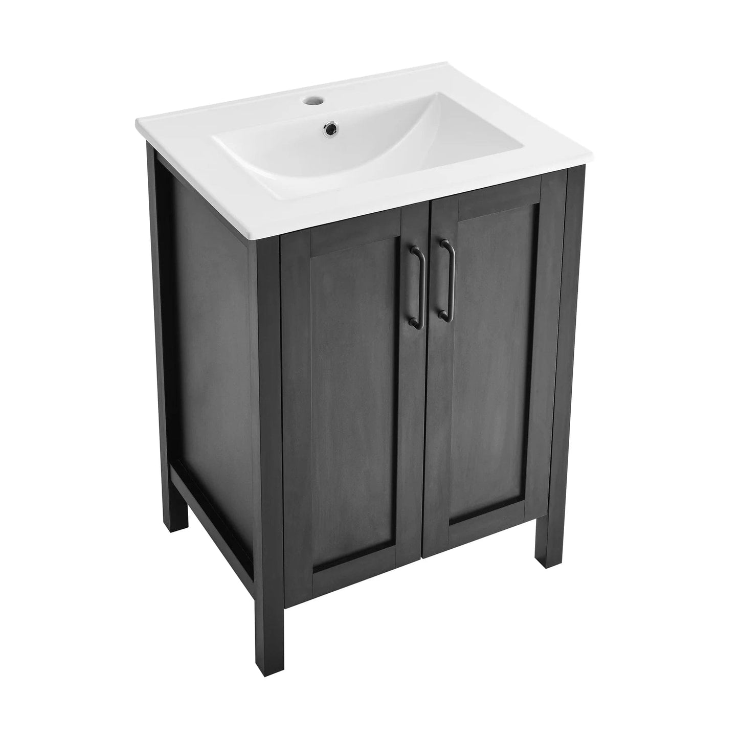 Swiss Madison Avallon 24" Bathroom Vanity in Matte Black SM-BV280MB