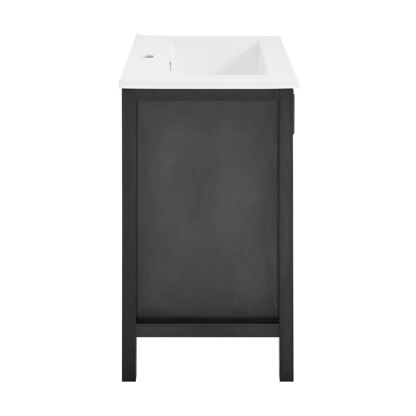 Swiss Madison Avallon 24" Bathroom Vanity in Matte Black SM-BV280MB