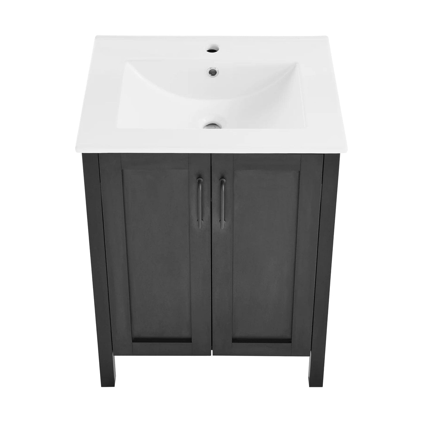 Swiss Madison Avallon 24" Bathroom Vanity in Matte Black SM-BV280MB