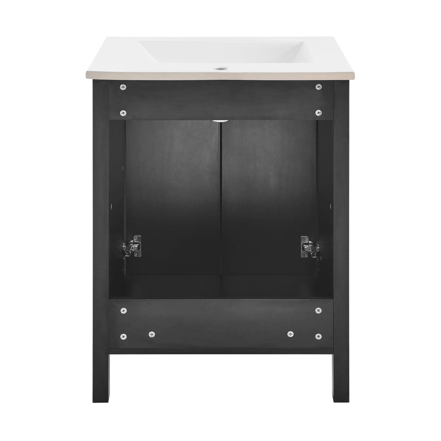 Swiss Madison Avallon 24" Bathroom Vanity in Matte Black SM-BV280MB