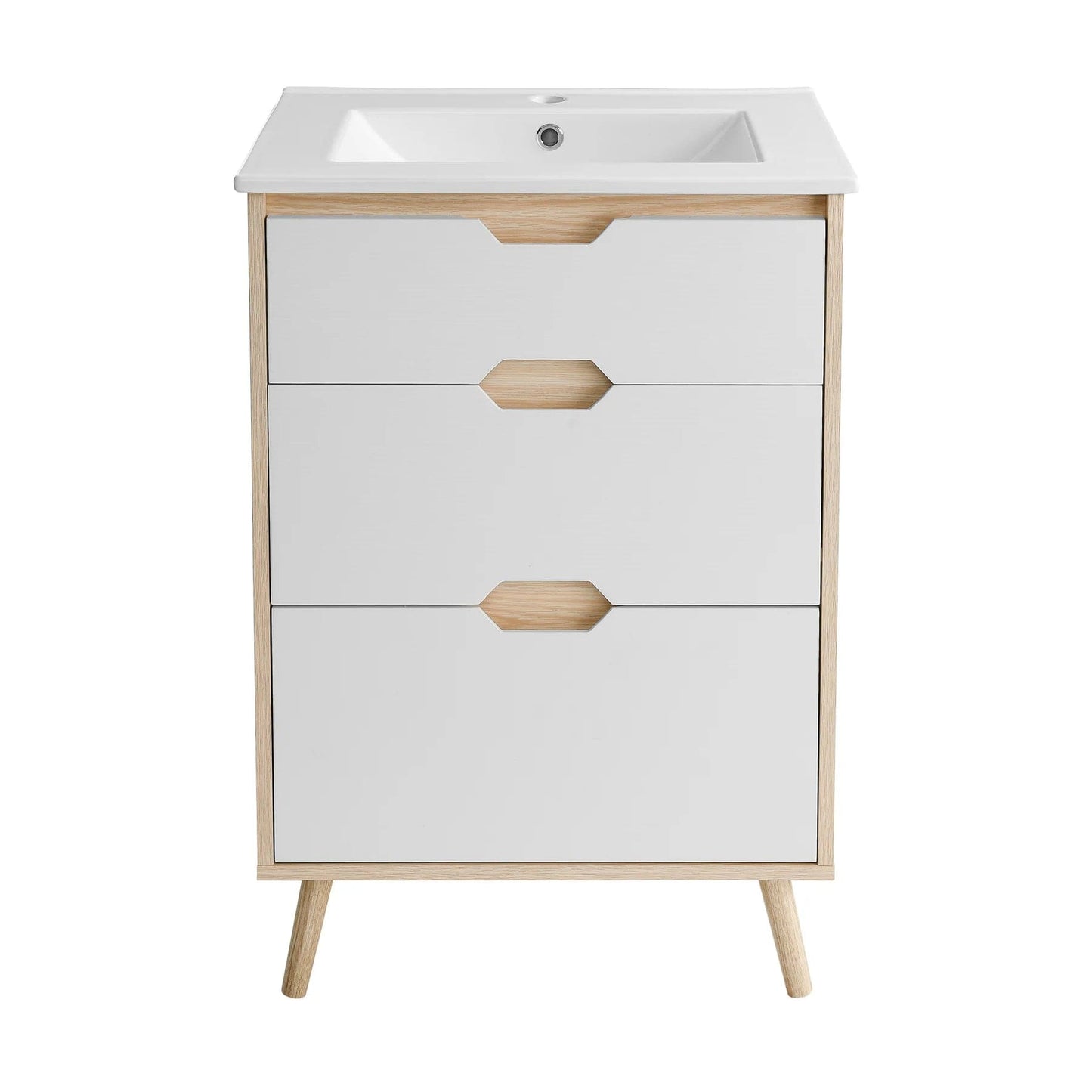 Swiss Madison Brusque 24" Bathroom Vanity in White Oak SM-BV350