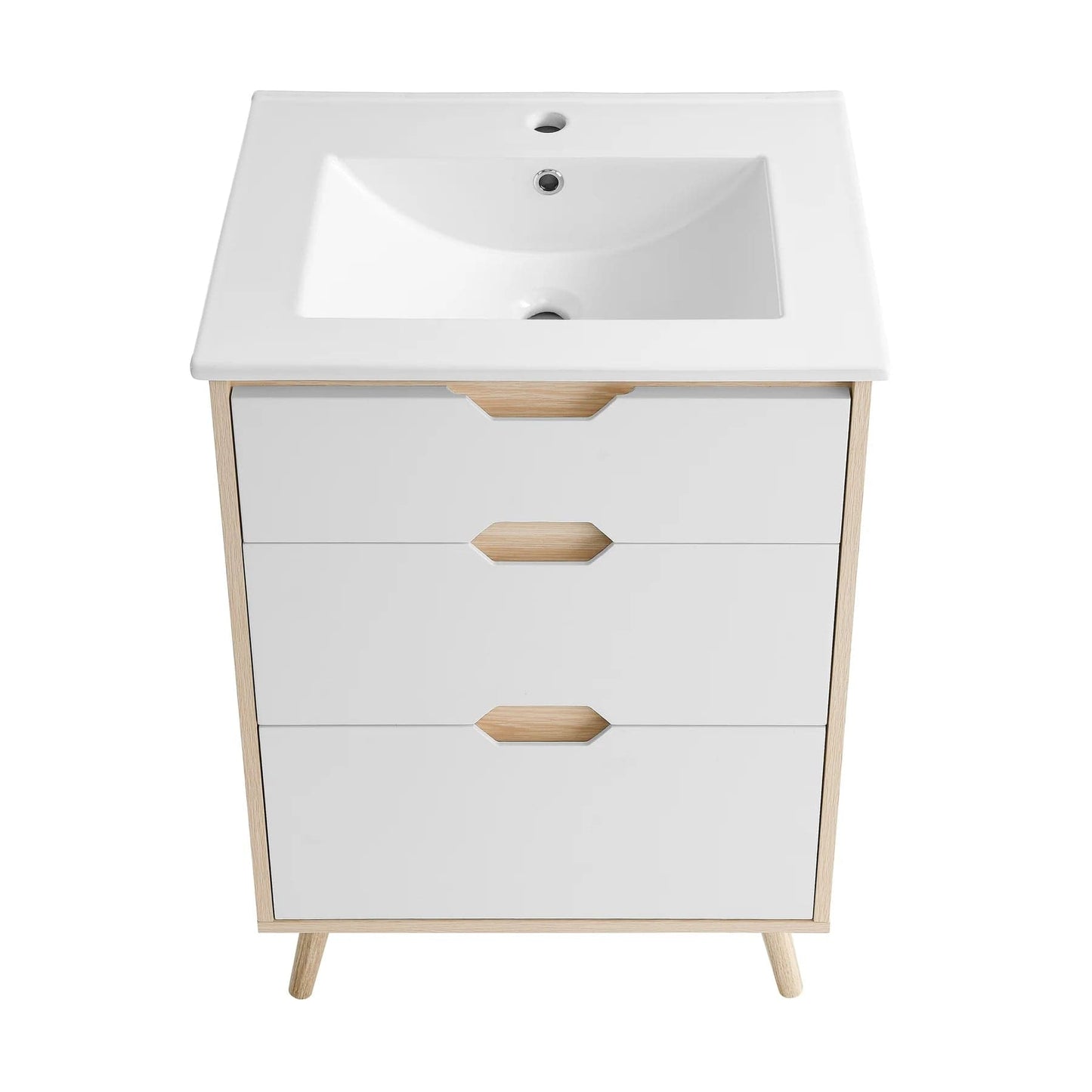 Swiss Madison Brusque 24" Bathroom Vanity in White Oak SM-BV350