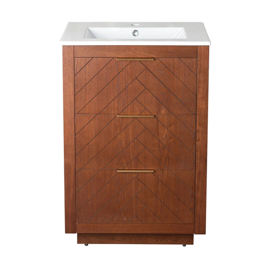 Swiss Madison Daxton 24" Bathroom Vanity in Walnut SM-BV372WN