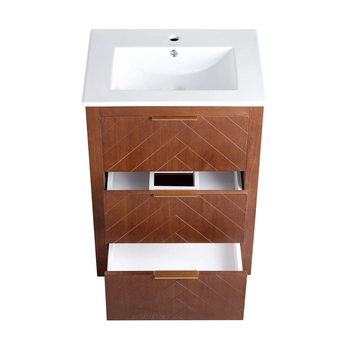 Swiss Madison Daxton 24" Bathroom Vanity in Walnut SM-BV372WN