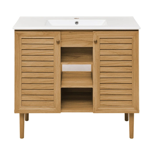 Swiss Madison Bron 36" Bathroom Vanity in Oak SM-BV374