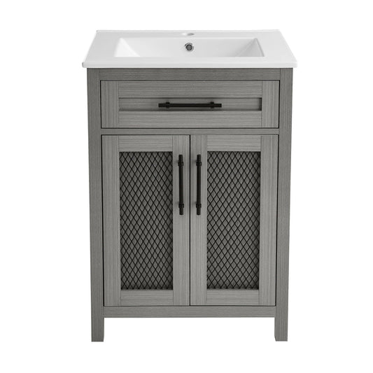 Swiss Madison Calice 24" Bathroom Vanity in Carbon Grey SM-BV421