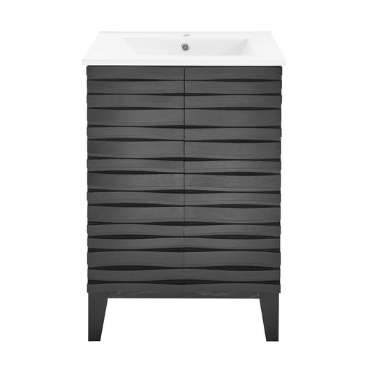 Swiss Madison Cascade 24" Bathroom Vanity in Black SM-BV470B