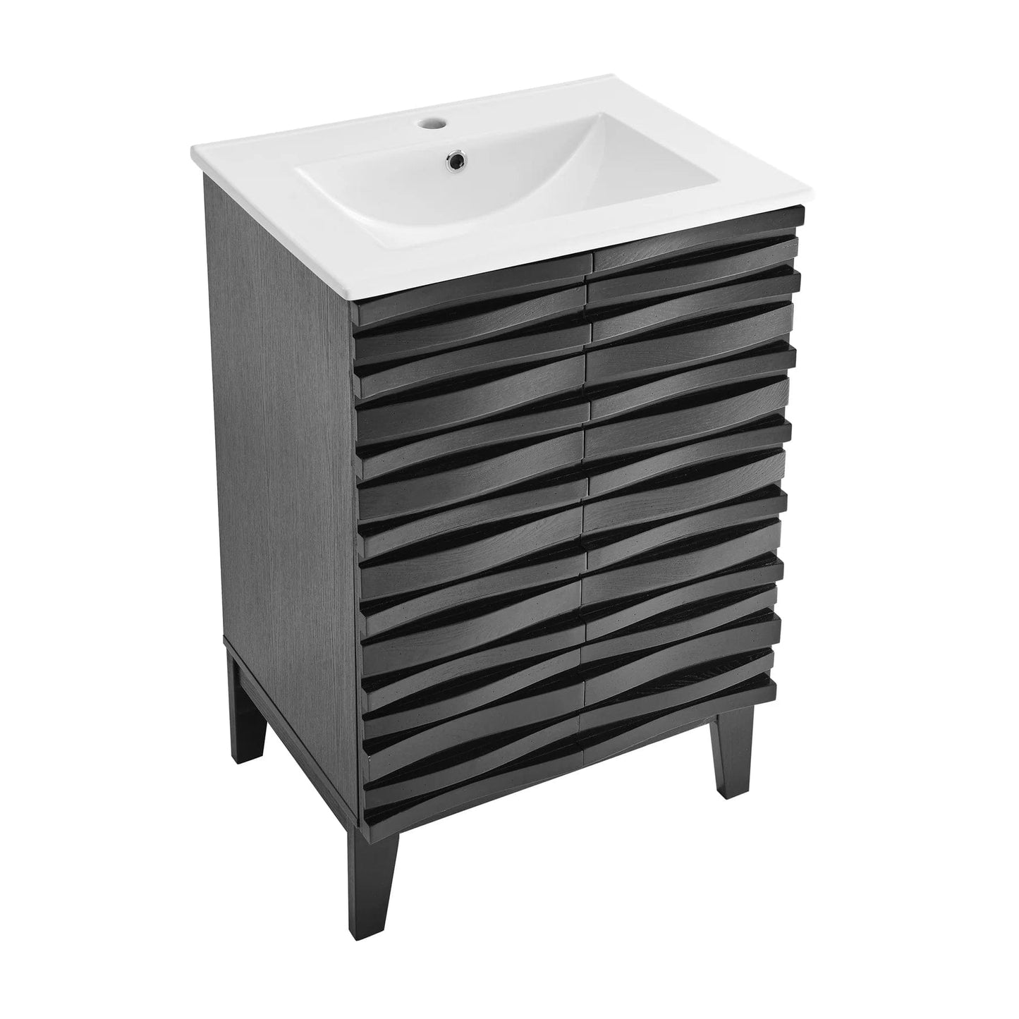 Swiss Madison Cascade 24" Bathroom Vanity in Black SM-BV470B