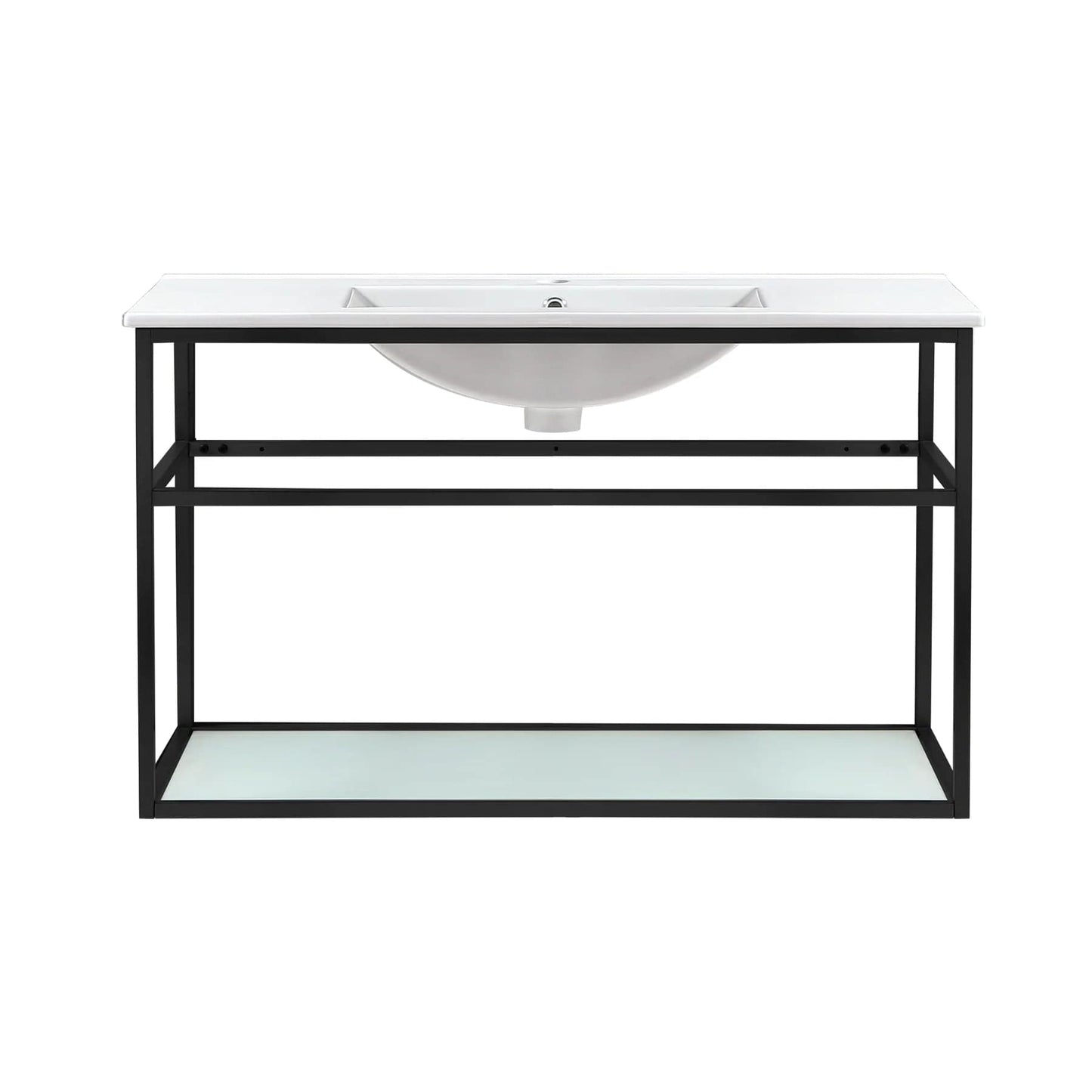 Swiss Madison Pierre 36 Single, Open Shelf, Metal Frame Bathroom Vanity