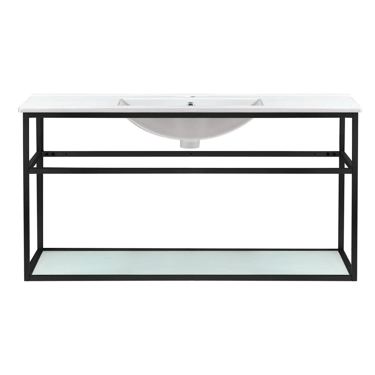 Swiss Madison Pierre 48 Single, Open Shelf, Metal Frame Bathroom Vanity