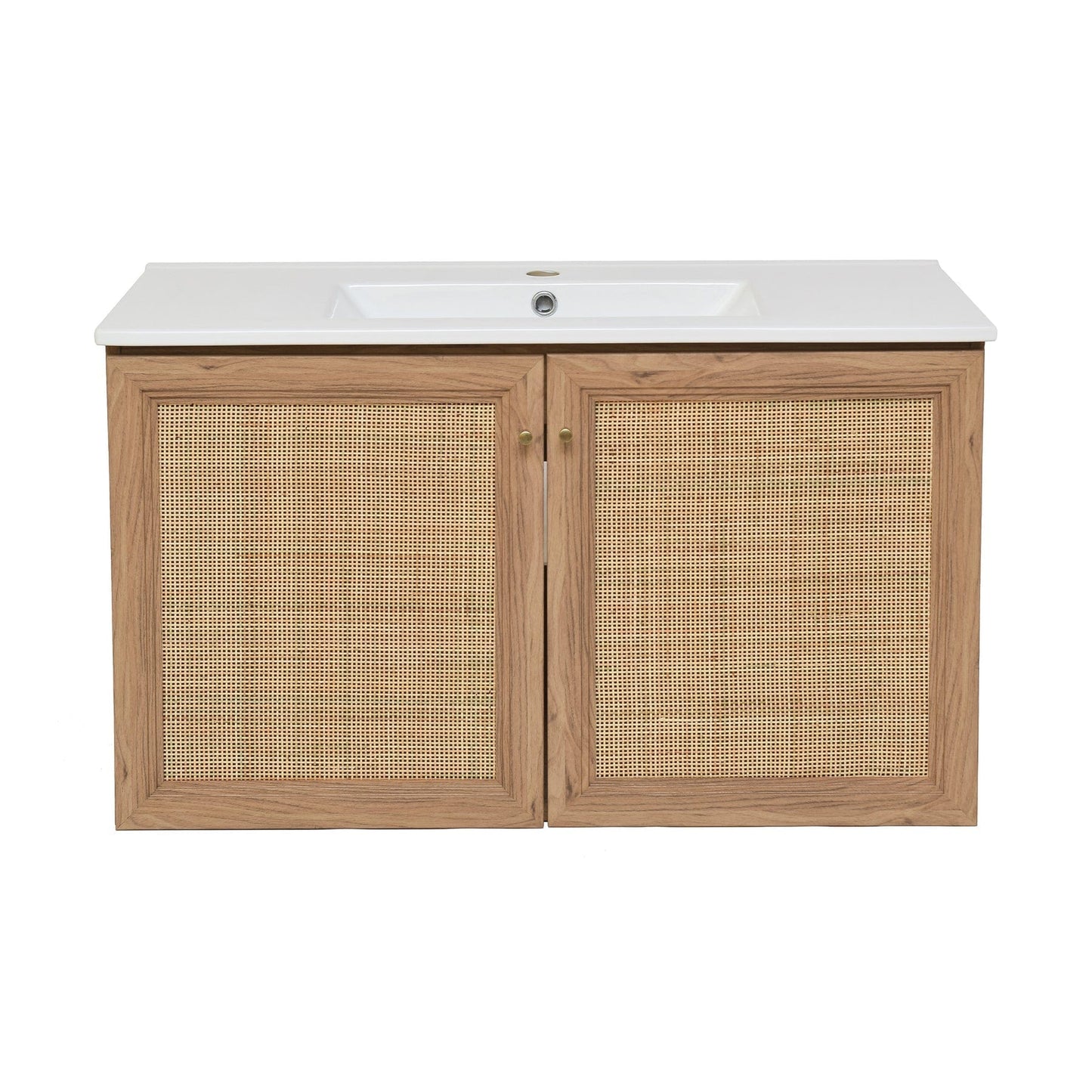 Swiss Madison Classé 36" Wall-Mounted Bathroom Vanity in Oak SM-BV667