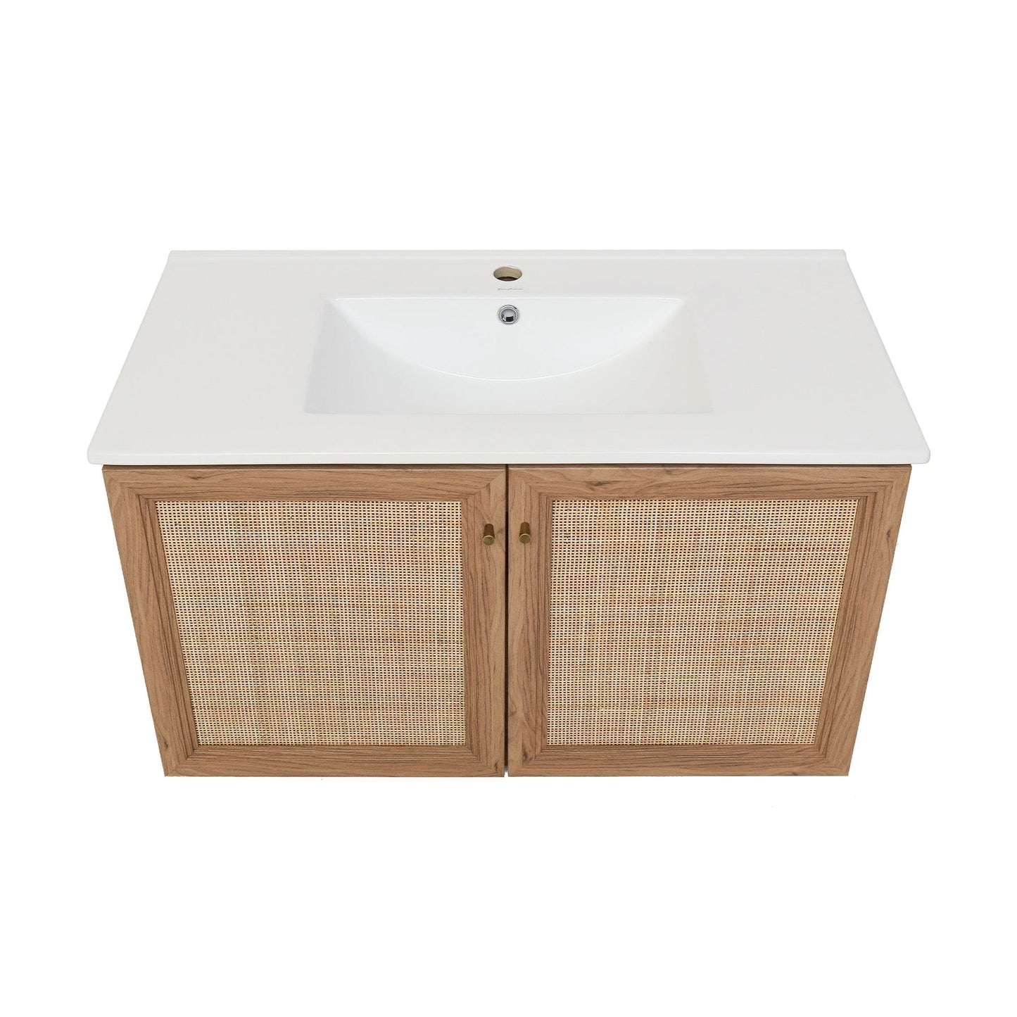 Swiss Madison Classé 36" Wall-Mounted Bathroom Vanity in Oak SM-BV667