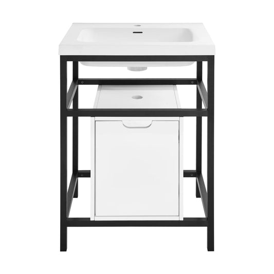 Swiss Madison Ivy 24" Freestanding Bathroom Vanity in Glossy White SM-BV83MB