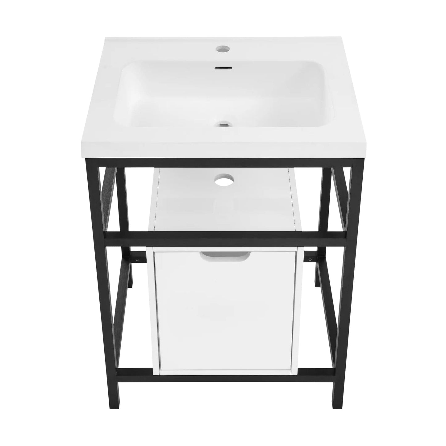 Swiss Madison Ivy 24" Freestanding Bathroom Vanity in Glossy White SM-BV83MB