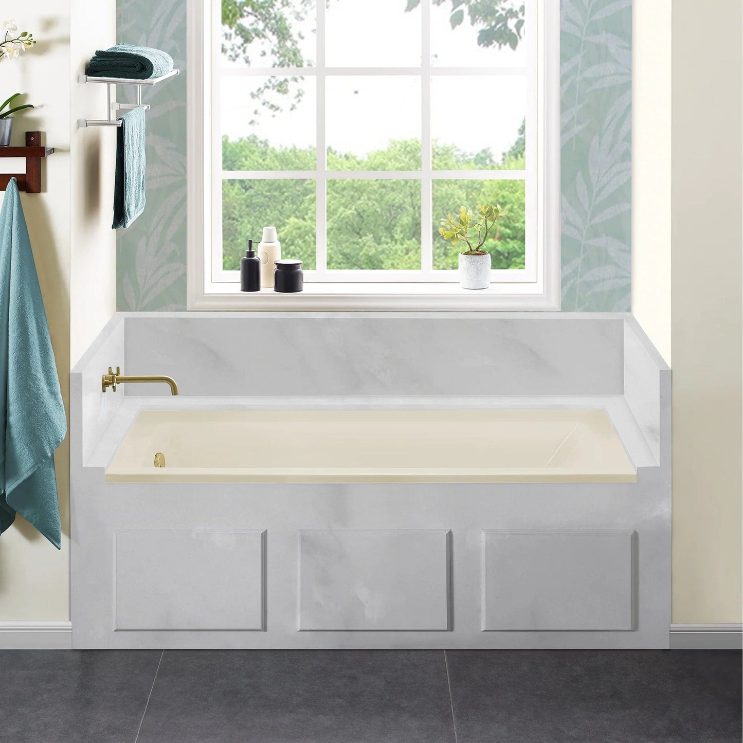 Swiss Madison Voltaire 60" X 30" Alcove Bathtub White