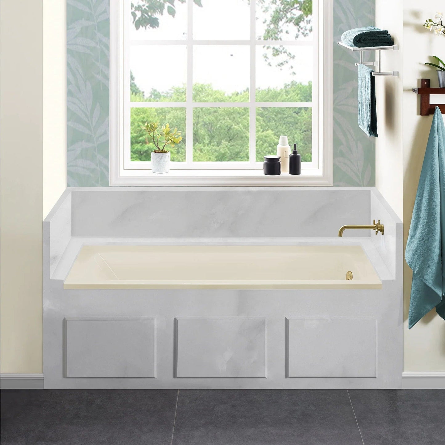 Swiss Madison Voltaire 60" X 30" Alcove Bathtub White