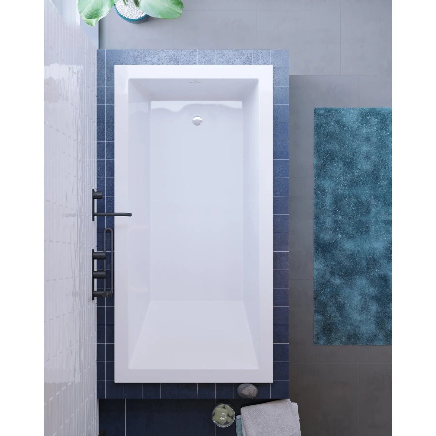 Swiss Madison Voltaire 72" x 36" Reversible Drain Drop-In Bathtub SM-DB567