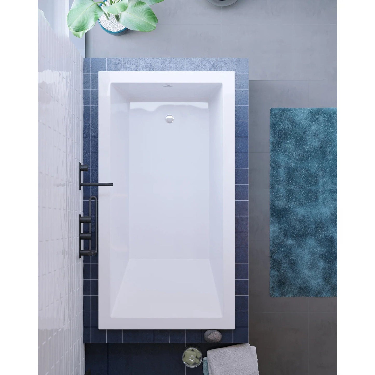 Swiss Madison Voltaire 66 "x 36" Reversible Drain Drop-In Bathtub SM-DB568