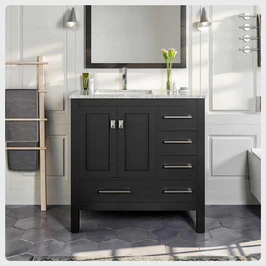 Eviva London 36 inch Transitional Bathroom Vanity