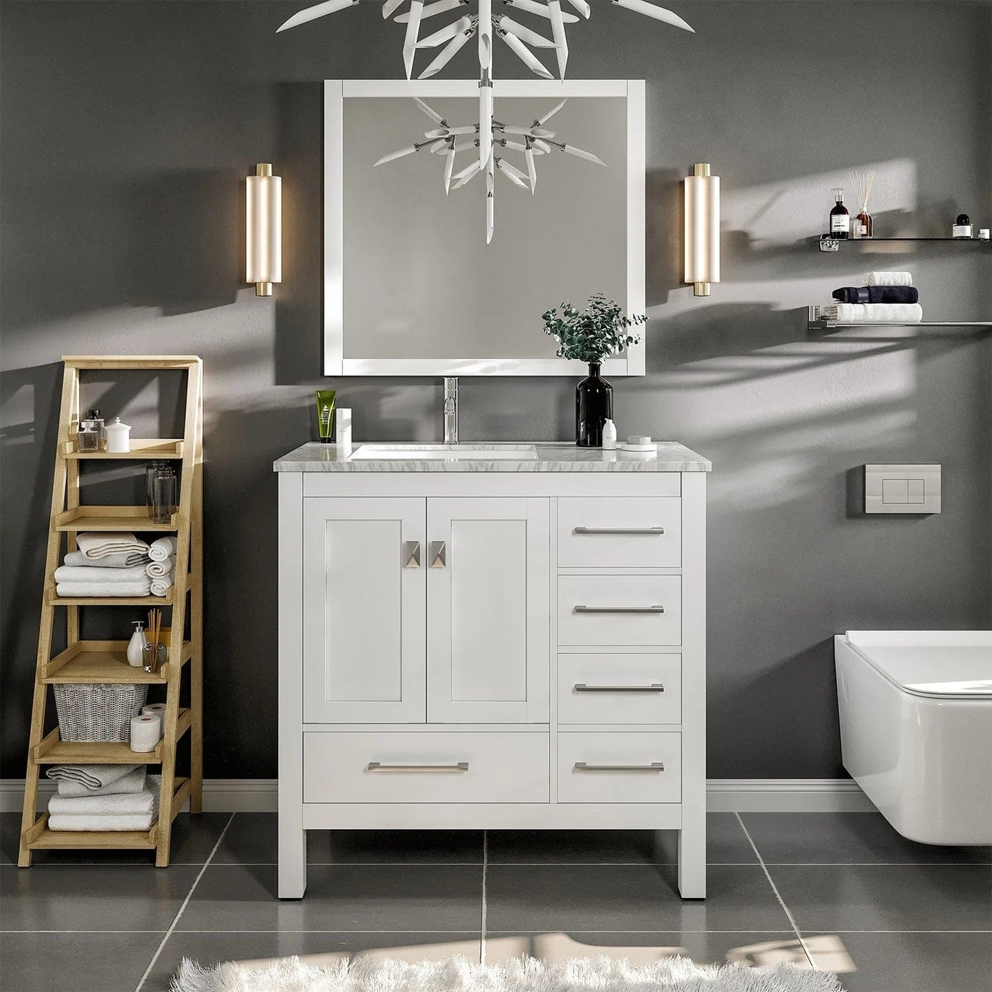 Eviva London 38 inch Transitional Bathroom Vanity