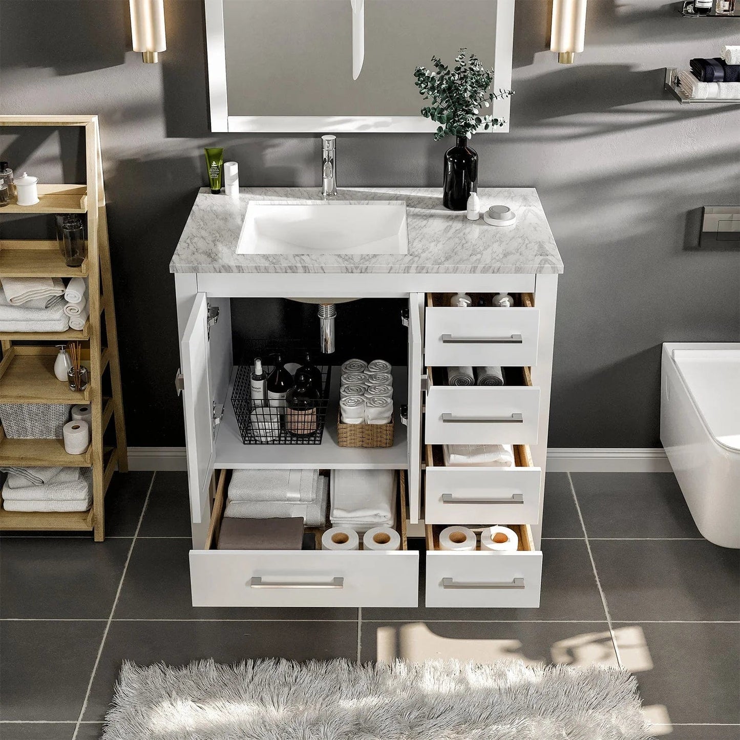 Eviva London 38 inch Transitional Bathroom Vanity