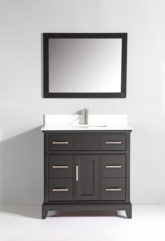 Vanity Art Genoa 36" Single Sink Bathroom Vanity Set