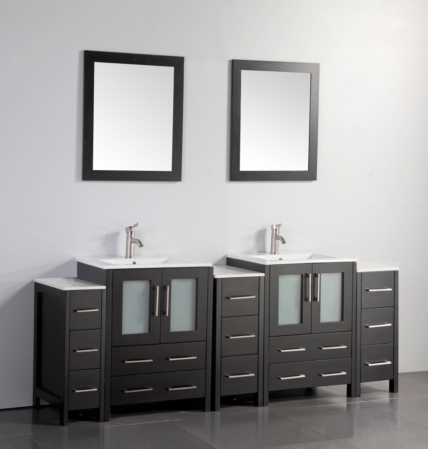 Vanity Art Brescia 84" Double Sink Bathroom Vanity Combo Set