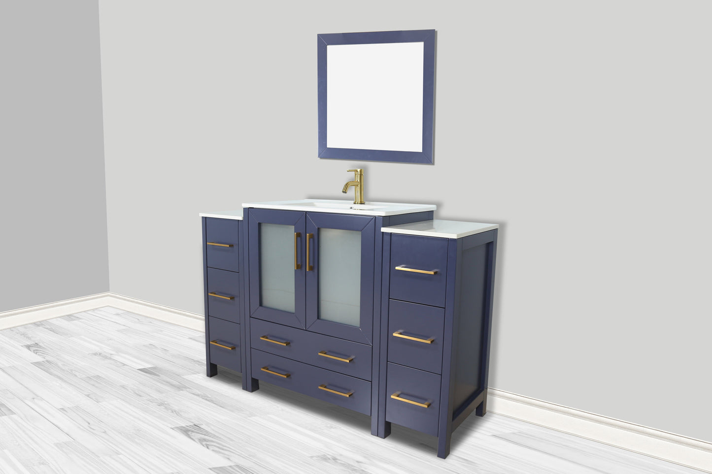 Vanity Art Brescia 54" Single Sink Bathroom Vanity Combo Set