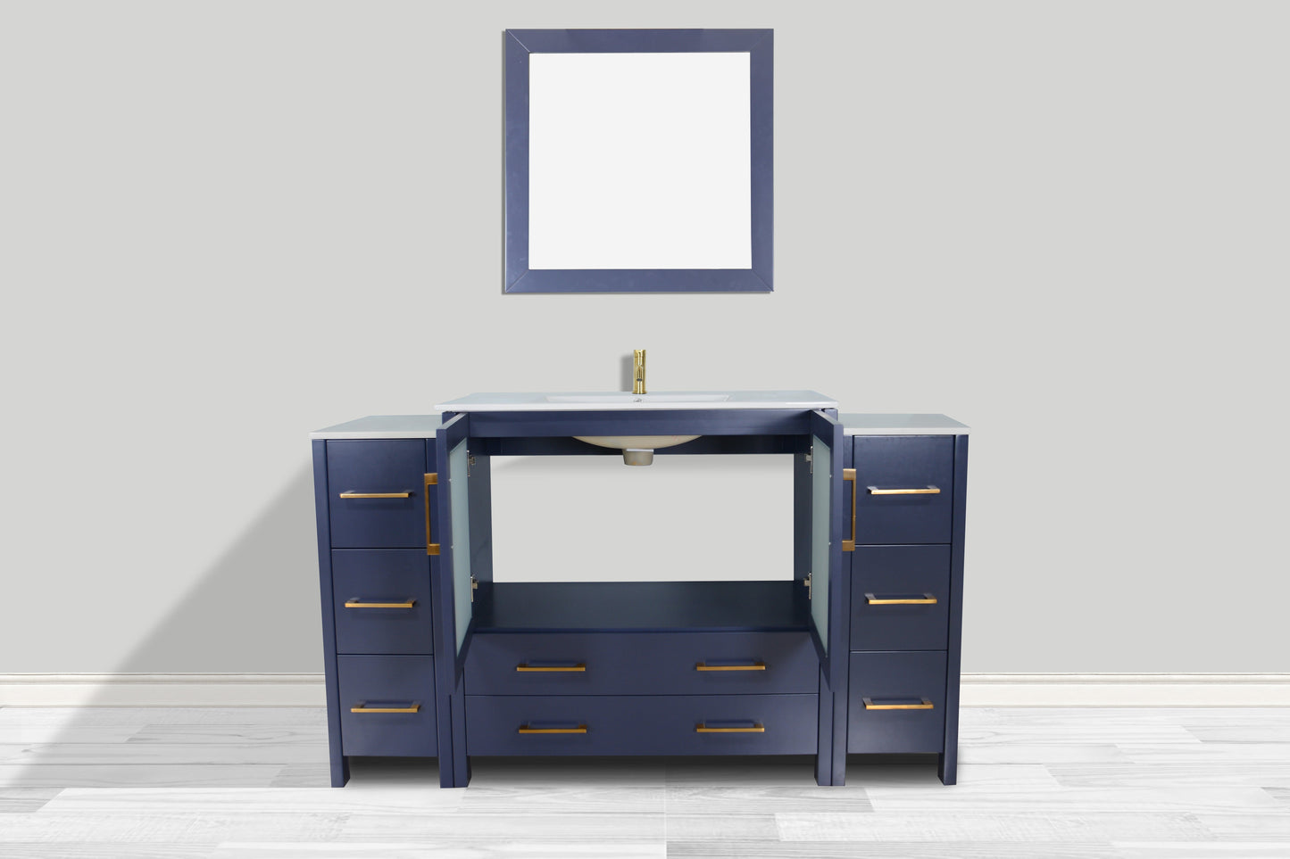 Vanity Art Brescia 60" Single Sink Modern Bathroom Vanity Set