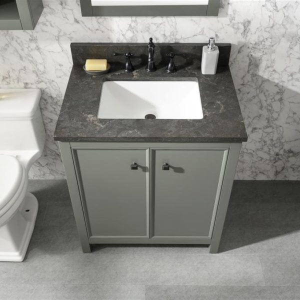 Legion Furniture 30" Sink Vanity Cabinet With Carrara White Top