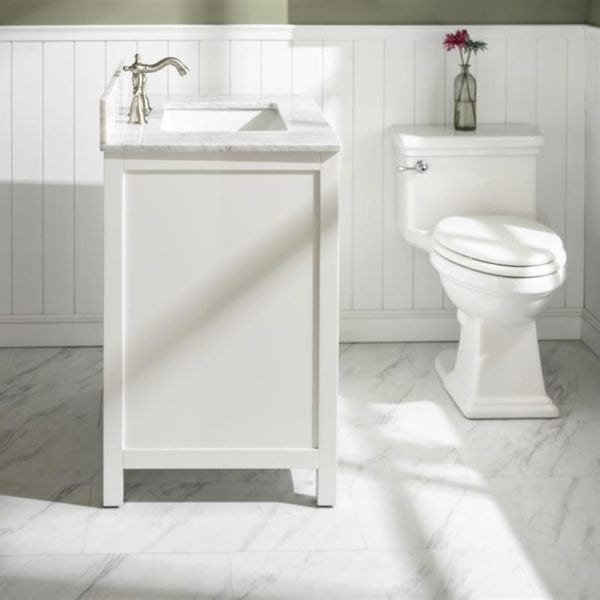 Legion Furniture 30" Sink Vanity Cabinet With Carrara White Top