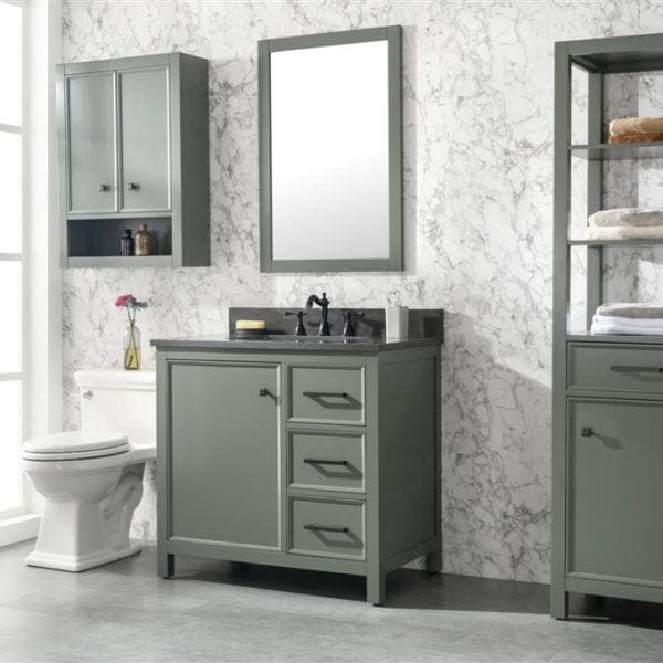 Legion Furniture 36" Sink Vanity Cabinet With Carrara White Top