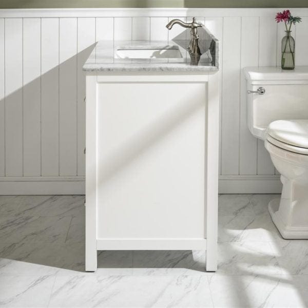 Legion Furniture 36" Sink Vanity Cabinet With Carrara White Top