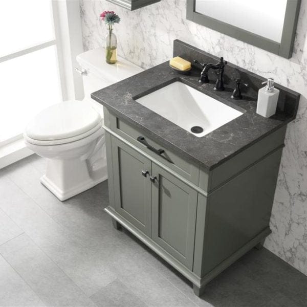 Legion Furniture 30" Sink Vanity Cabinet With Carrara White Top