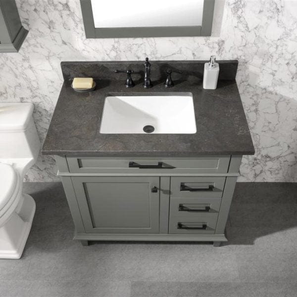 Legion Furniture 36" Sink Vanity Cabinet With Carrara White Top