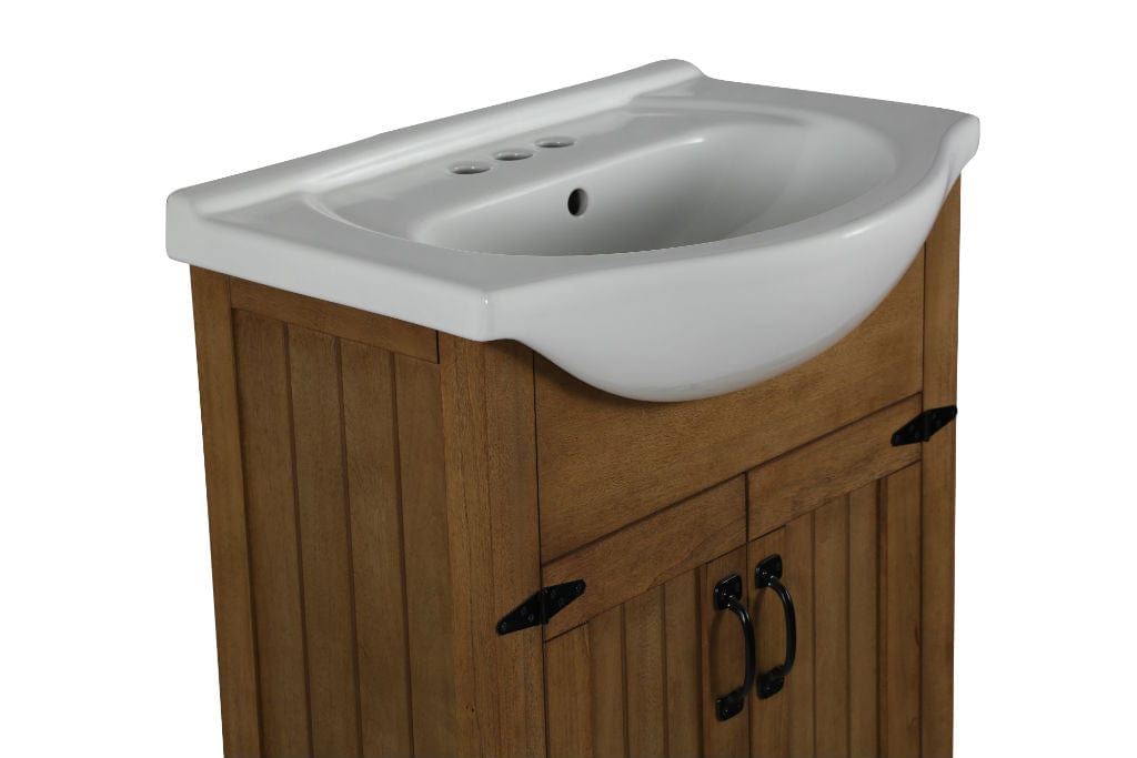 Legion Furniture 24" Weathered Brown Sink Vanity, No Faucet WLF6043