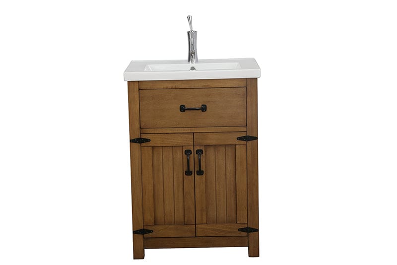 Legion Furniture 24" Weathered Brown Sink Vanity, No Faucet WLF6044-24