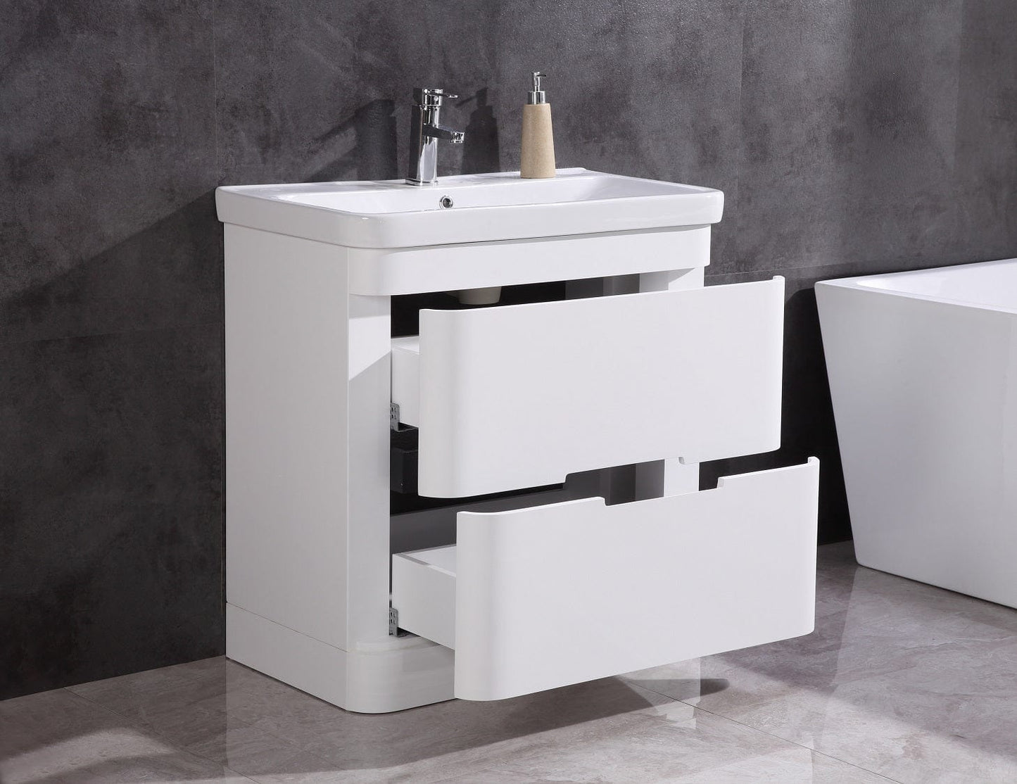 Legion Furniture Bathroom Vanity With Led Mirror- PVC