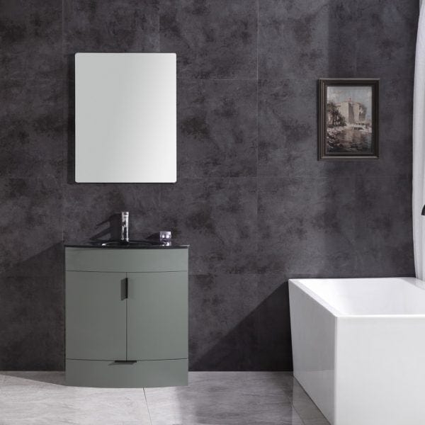 Legion Furniture 24" Bathroom Vanity - Pvc - Tempered Glass