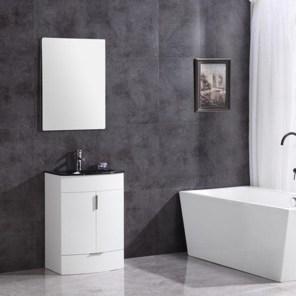 Legion Furniture 24" Bathroom Vanity - Pvc - Tempered Glass