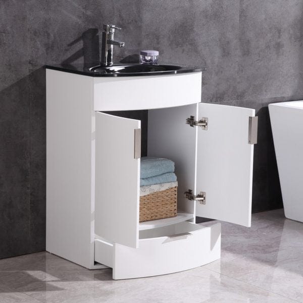 Legion Furniture 24" Bathroom Vanity - Pvc - Tempered Glass