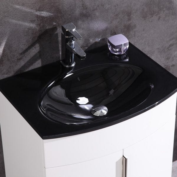 Legion Furniture 24" Bathroom Vanity - Pvc - Tempered Glass