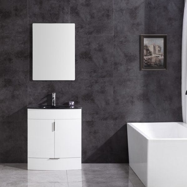 Legion Furniture 30" Bathroom Vanity - Pvc - Tempered Glass