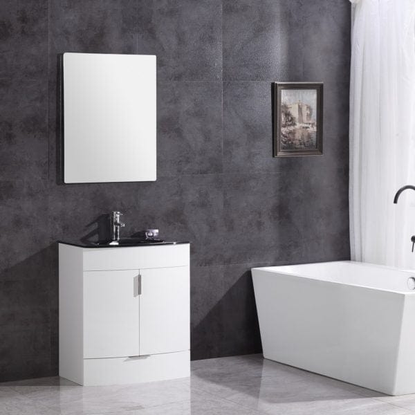 Legion Furniture 30" Bathroom Vanity - Pvc - Tempered Glass